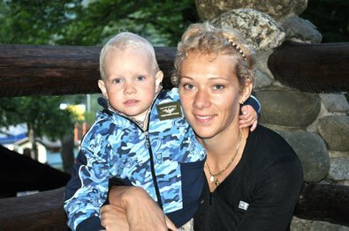 Ольга Зайцева и ее сын Александр